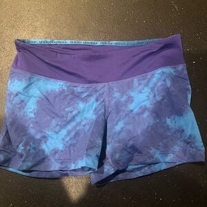 Under Armour Women's Purple and Blue Athletic Shorts